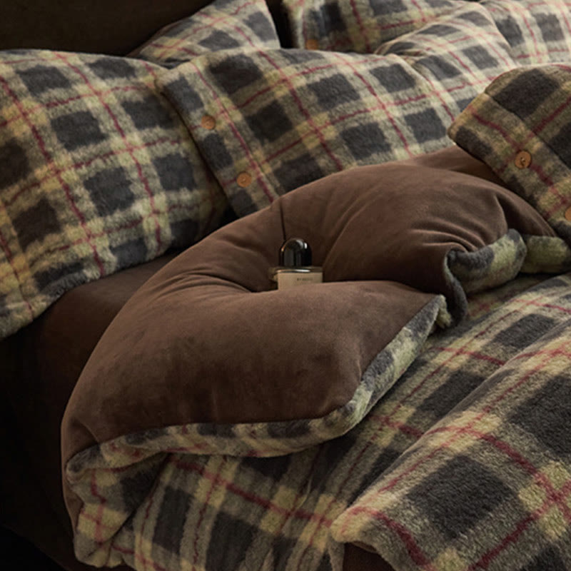 Classic Plaid Cozy Thick Bedding Set (4PCS) - image 3