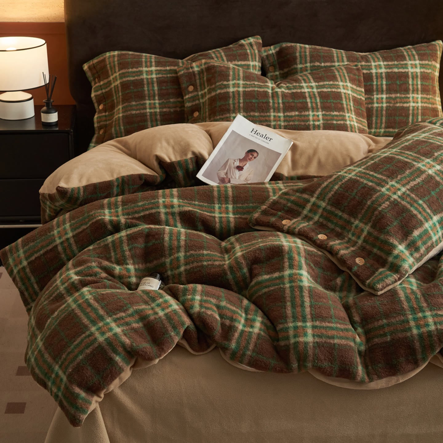 Classic Plaid Cozy Thick Bedding Set (4PCS) - image 13
