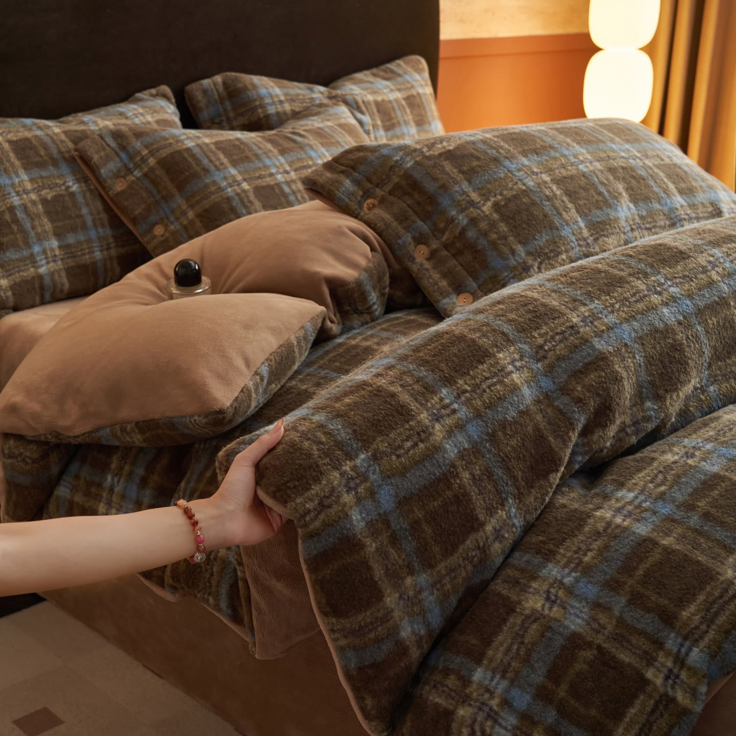 Classic Plaid Cozy Thick Bedding Set (4PCS) - image 44