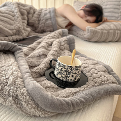 Ownkoti Geometric textured Plush Throw Blanket - image 13