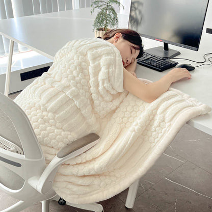 Ownkoti Geometric textured Plush Throw Blanket - image 3