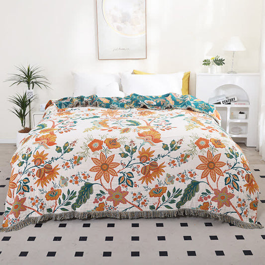 Ownkoti Botanical Floral Cotton Reversible Quilt - King - image 0