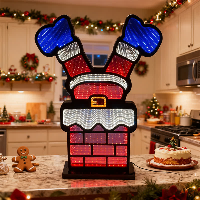 Ownkoti Santa Chimney LED Ambient Lamp - 2PCS - 2"W x 11"L x 16"H - image 0