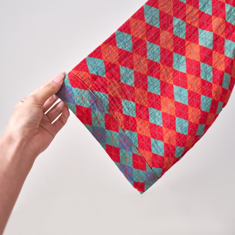 Ownkoti Classic Diamond Cotton Gauze Kimono Robe - image 6