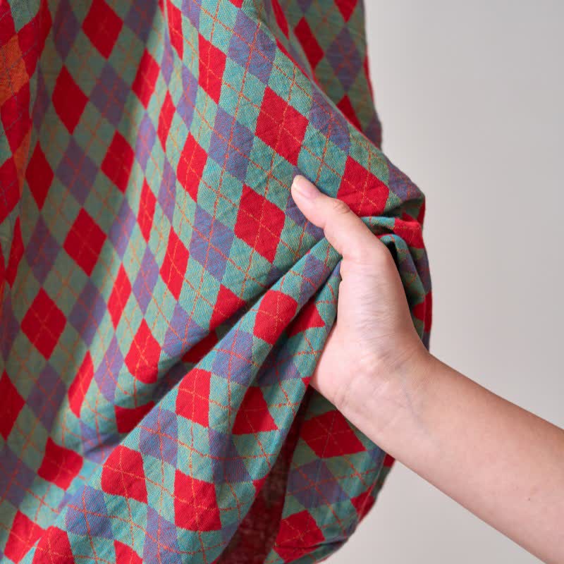 Ownkoti Classic Diamond Cotton Gauze Kimono Robe - image 15