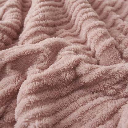 Ownkoti Tree Pattern Jacquard Sherpa Blanket - image 7