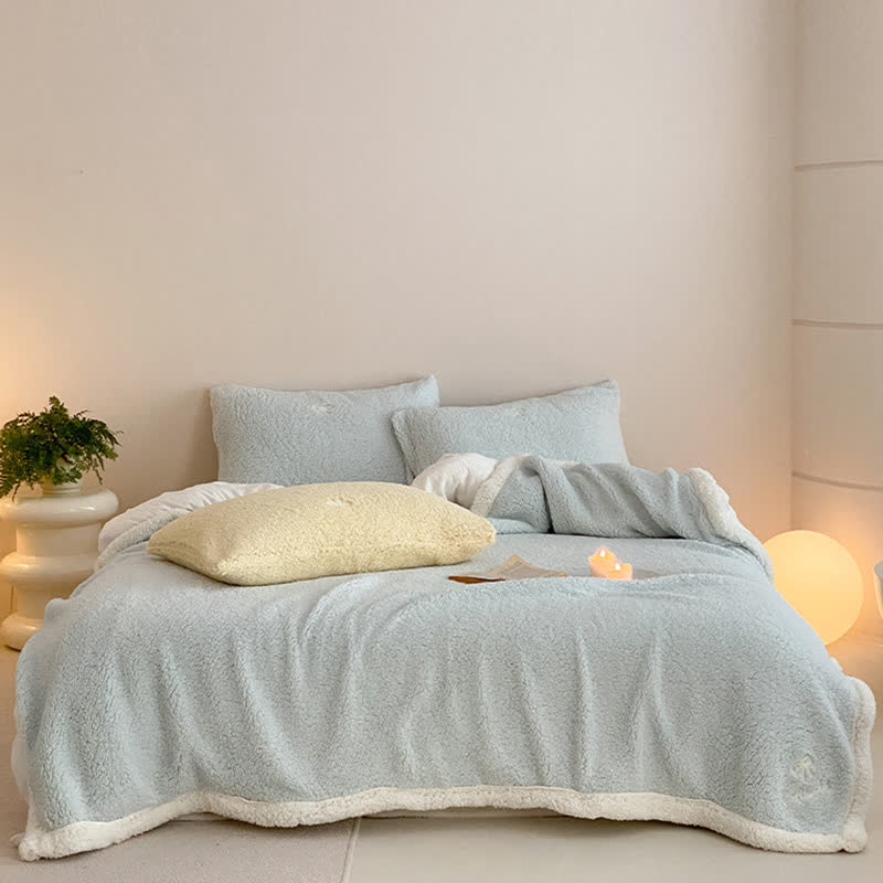 Ownkoti Bow Sherpa Reversible Throw Blanket - image 11