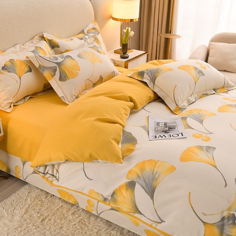 Ownkoti Timeless Ginkgo Cotton Bedding Set(4PCS) - image 2