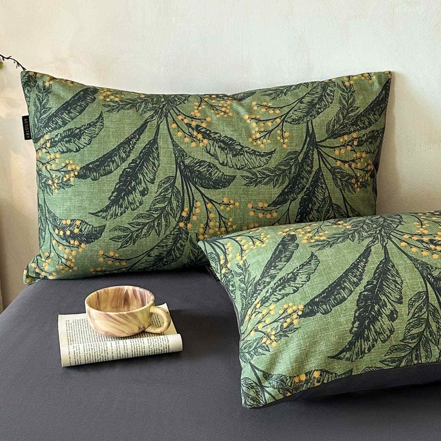 Ownkoti Botanical Brushed Cotton Bedding Set(4PCS) - image 4