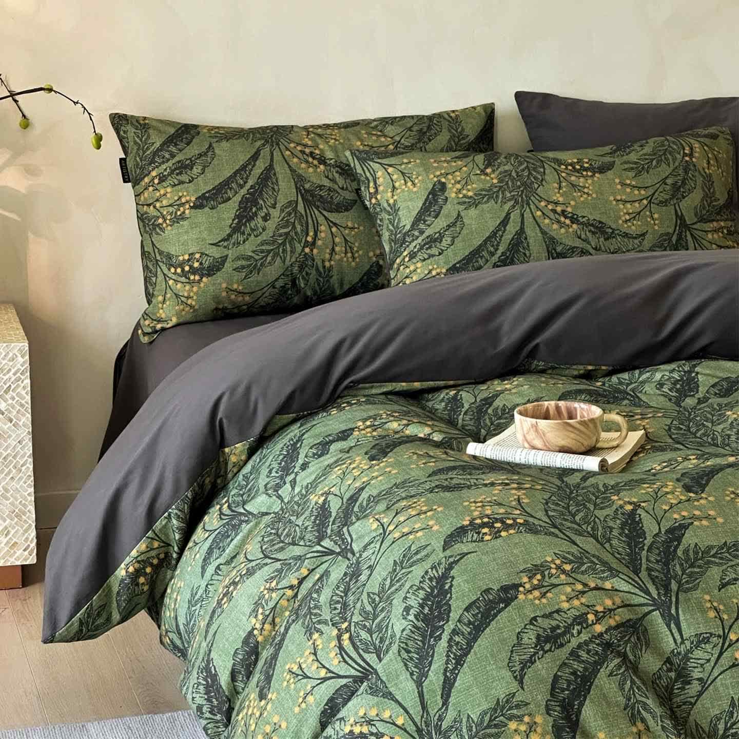 Ownkoti Botanical Brushed Cotton Bedding Set(4PCS) - image 2