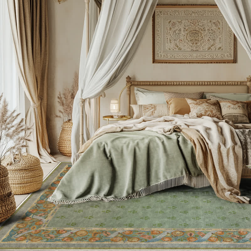 Ownkoti Refresh Green Floral Foldable Area Rug - 60" x 96" - image 0