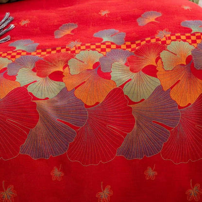 Ownkoti Ginkgo Leaf Pure Cotton Gauze Bedding(4PCS) - image 4