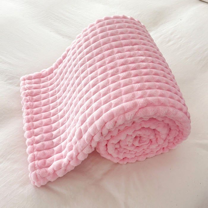 Plaid Thick Warm Throw Blanket - Pink - 79"W x 90"L - image 22