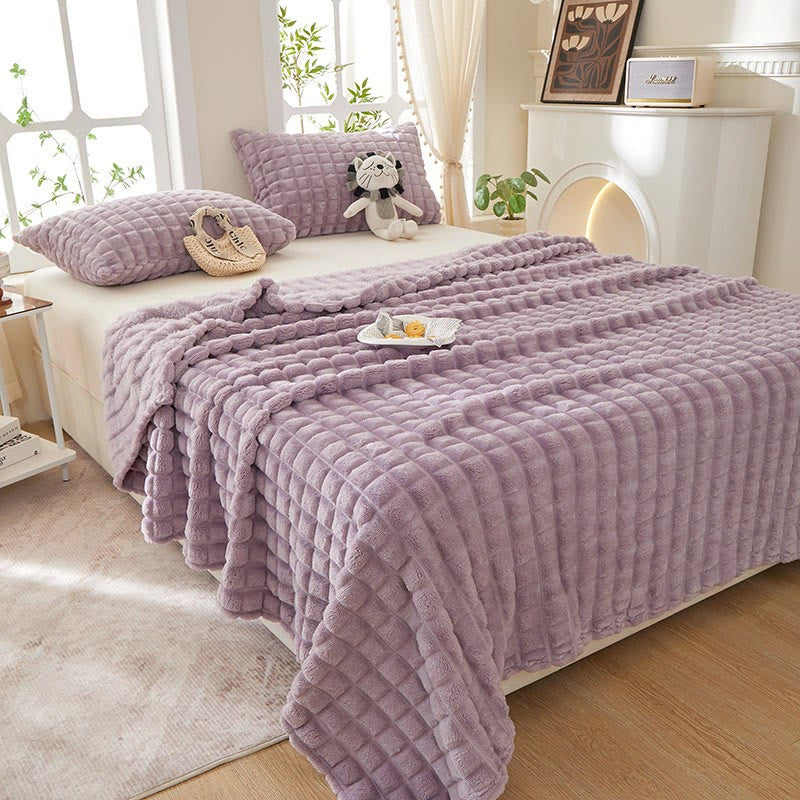 Plaid Thick Warm Throw Blanket - image 2