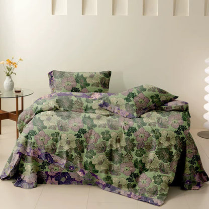 Ownkoti Peach Blossom Cotton Reversible Bedding Set(4PCS) - image 5