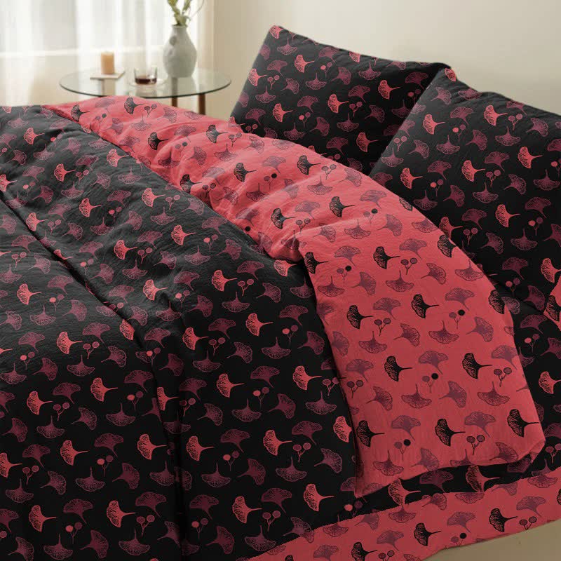 Ownkoti Timeless Ginkgo Cotton Gauze Bedding Set(4PCS) - image 3