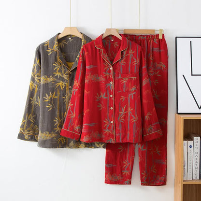 Ownkoti Matching Cotton Gauze Bamboo Couple Loungewear - image 0