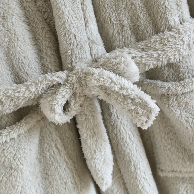 Ownkoti Matching Couple Plush Solid Robe - image 10