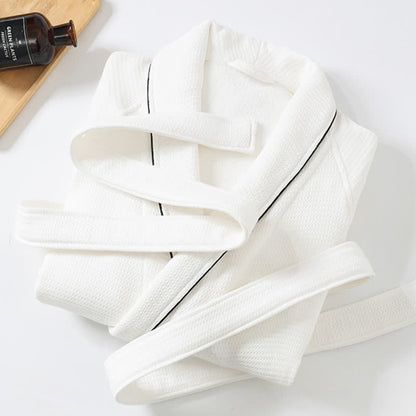 Ownkoti Unisex Cotton Solid Color Robe - image 14