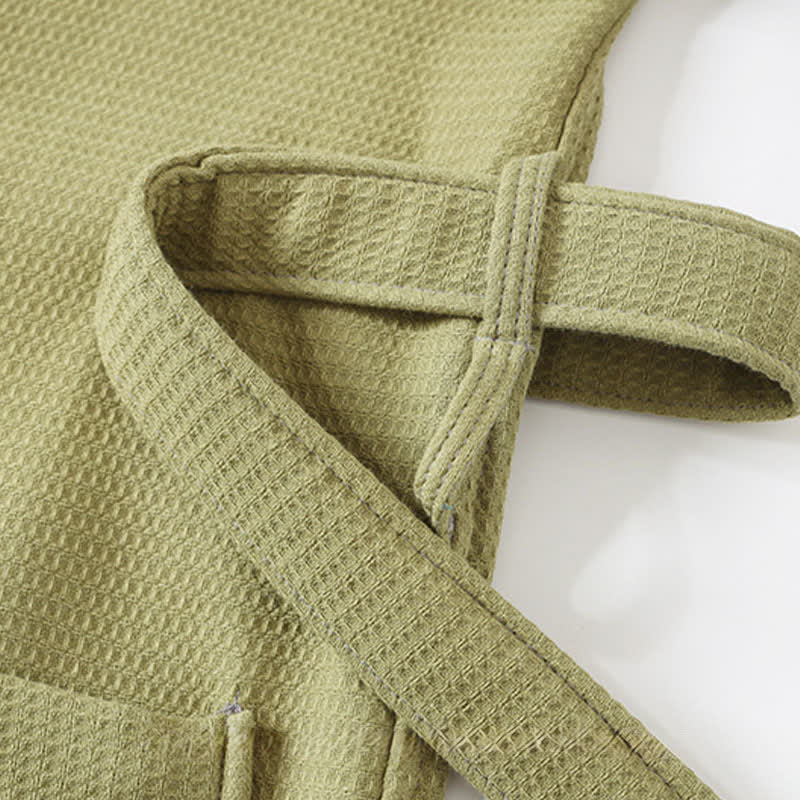 Ownkoti Unisex Cotton Solid Color Robe - image 7