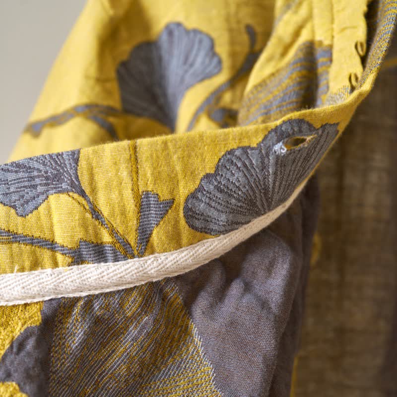 Ginkgo Leaf Hanfu Inspired Cotton Nightdress - image 7