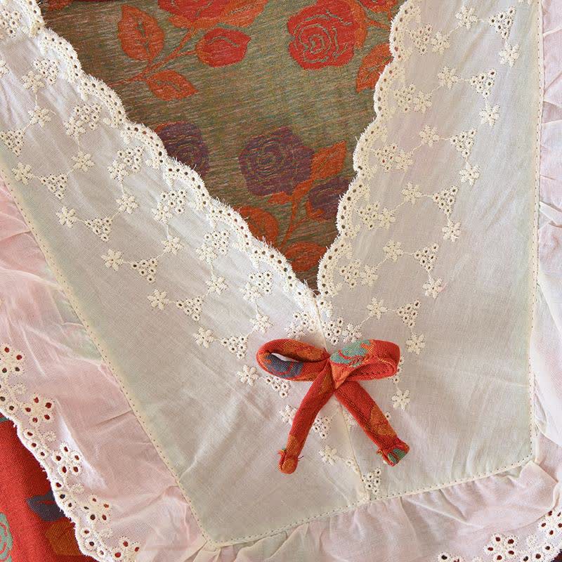 Ownkoti Rose Cotton Gauze Long Sleeve Nightgown - image 2