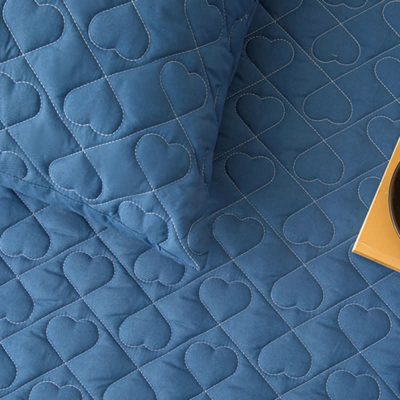 Ownkoti Heart Quilted Bed Skirt Sheet - image 6