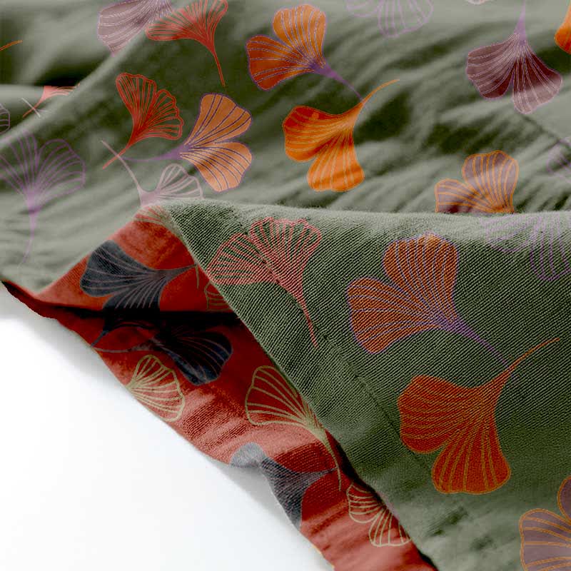 Ginkgo Cotton Gauze Kimono Loungewear Set - image 47