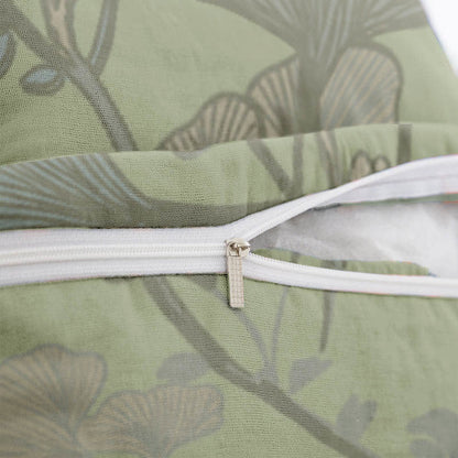 Ginkgo Leaf Cotton Jacquard Square Pillowcases(2PCS) - image 3