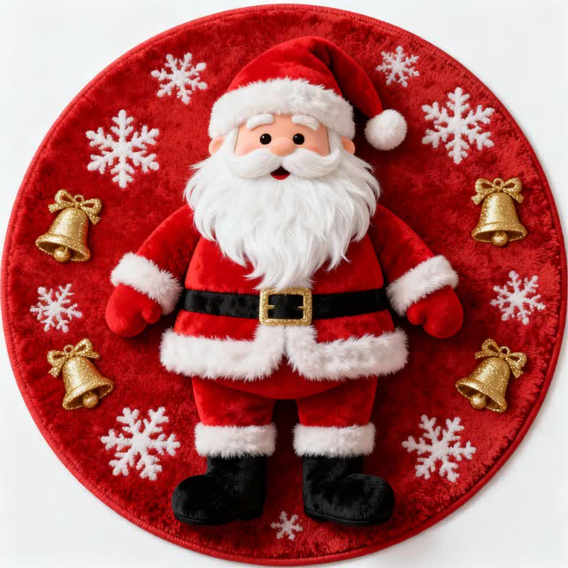 Ownkoti Christmas Santa 3D Effect Rug - image 2