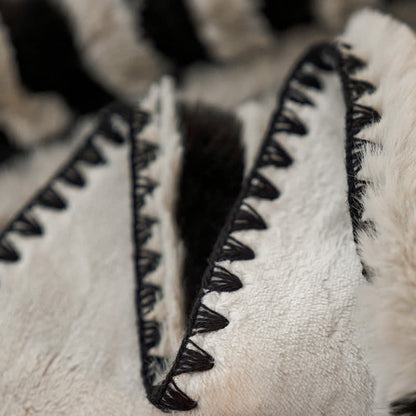 Ownkoti Jacquard Geometric Fleece Throw Blanket - image 7