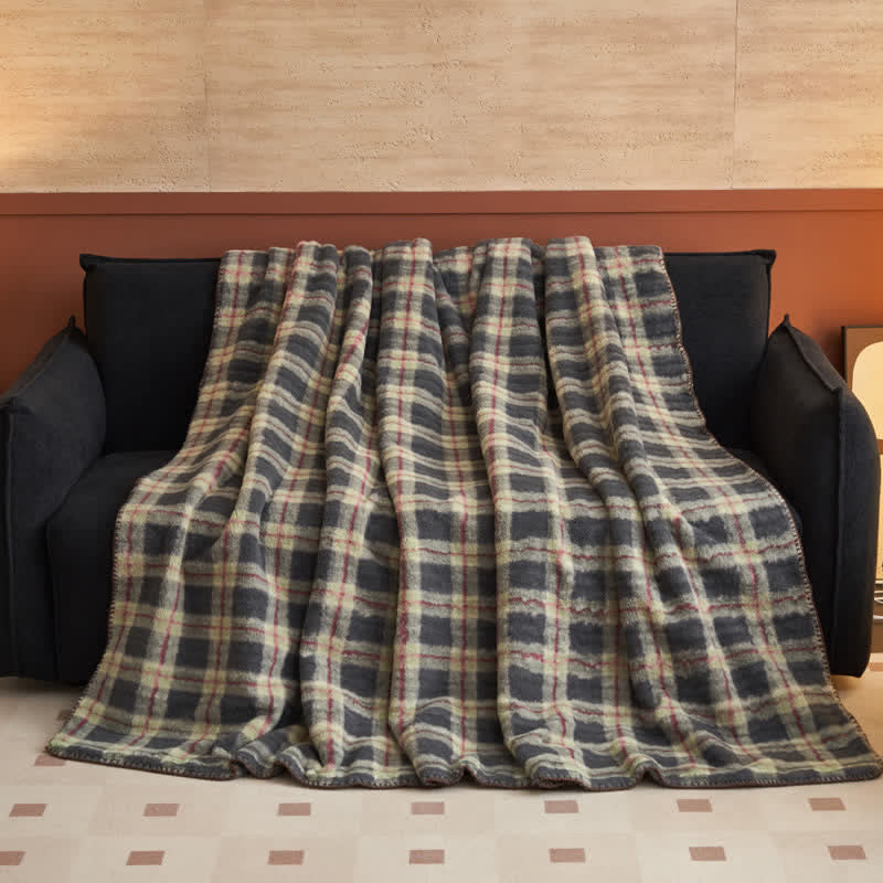 Ownkoti Classic Plaid Reversible Fleece Multi-Use Throw - image 49