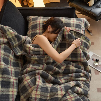 Ownkoti Classic Plaid Reversible Fleece Multi-Use Throw - image 47