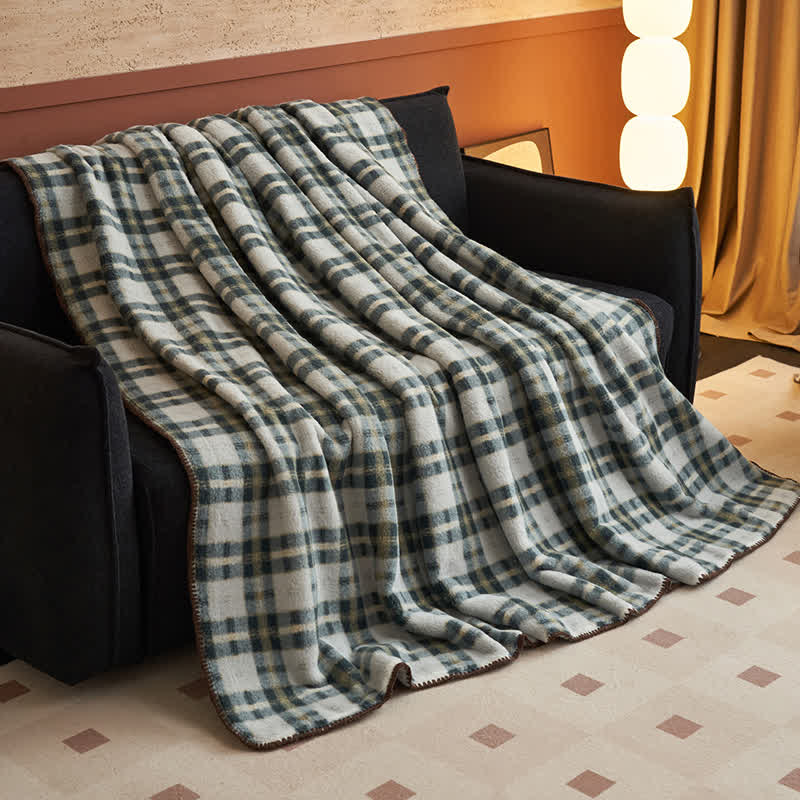 Ownkoti Classic Plaid Reversible Fleece Multi-Use Throw - image 33