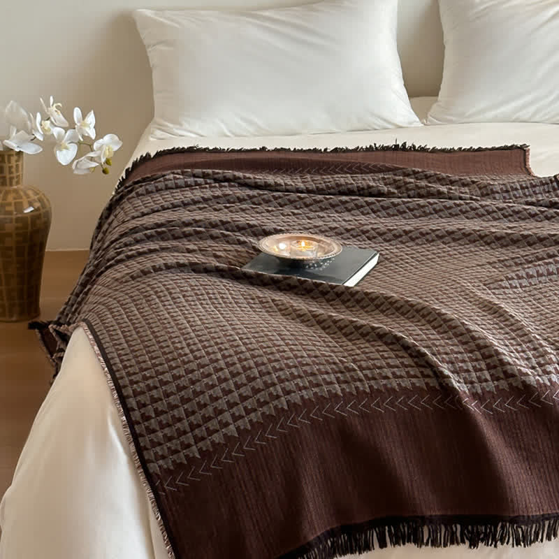 Ownkoti Vintage Cotton Jacquard Multi-Use Blanket - image 28