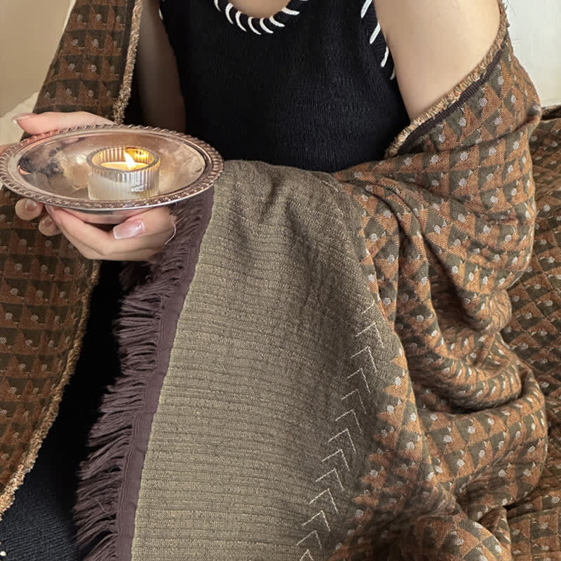 Ownkoti Vintage Cotton Jacquard Multi-Use Blanket - image 15