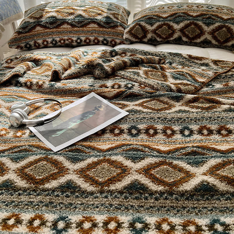 Ownkoti Bohemian Chic Fluffy Fleece Throw Blanket - image 8