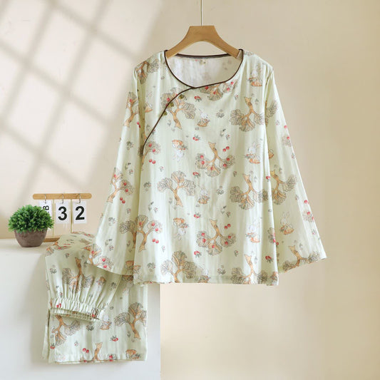 Ownkoti Oriental-inspired Apple Rabbit Cotton Loungewear - XL - image 0