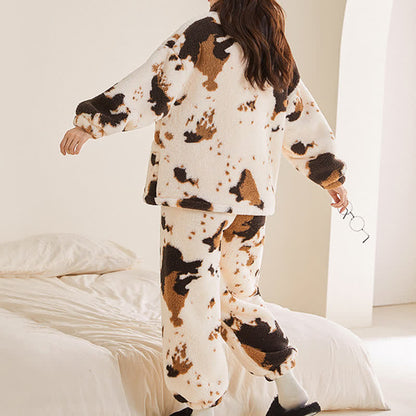 Ownkoti Artistic Print Fleece Loungewear Set - image 5