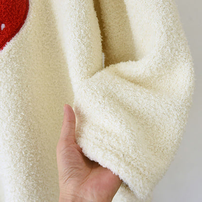 Ownkoti Strawberry Print Sherpa Loungewear Set - image 8