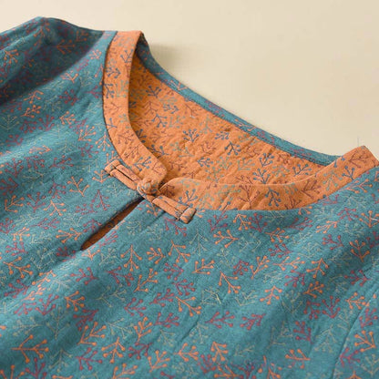 Vintage Cotton Branch Long Sleeve Pajamas - image 1