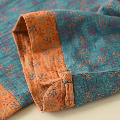 Vintage Cotton Branch Long Sleeve Pajamas - image 4