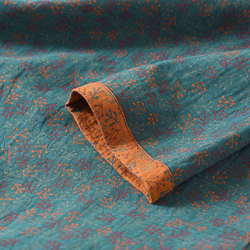 Vintage Cotton Branch Long Sleeve Pajamas - image 3