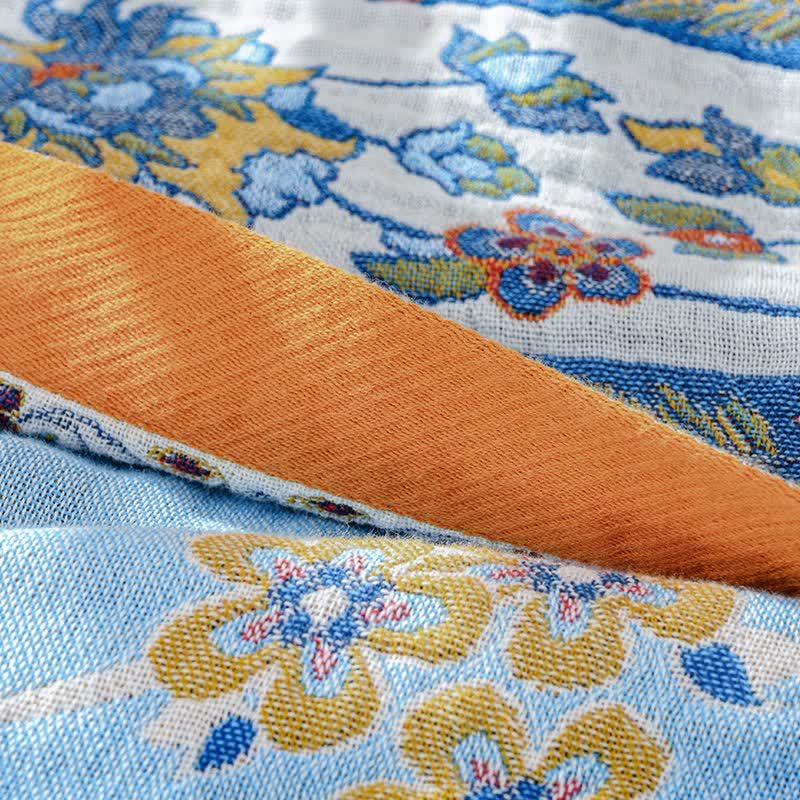 Ownkoti Vibrant Vintage Pattern Cotton Gauze Blanket - image 4