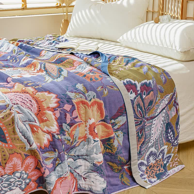 Dreamy Floral Pure Cotton Gauze Quilt - image 3