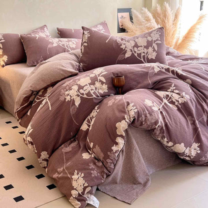 Ownkoti Luxurious Floral Print Bedding Set(4PCS) - King - image 0