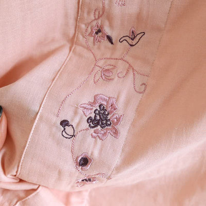 Ownkoti Oriental Style Floral Embroidered Loungewear Set - image 9