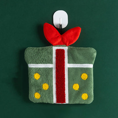Ownkoti Christmas Cartoon Quick-Dry Hand Towels - Gift Box - 4PCS - image 11