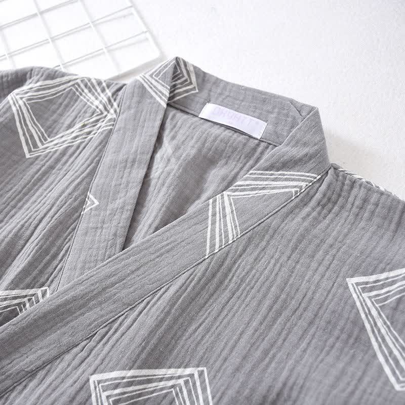 Ownkoti Unisex Diamond Cotton Kimono Loungewear Set - image 2