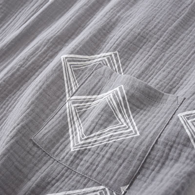 Ownkoti Unisex Diamond Cotton Kimono Loungewear Set - image 7